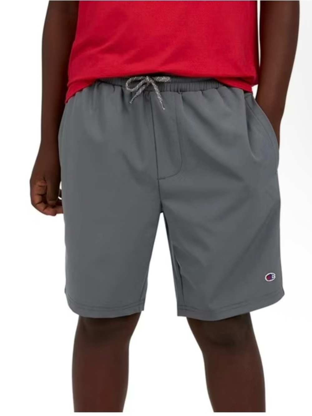 Champion Boys Active Woven Shorts Gray XL 14/16 NWT